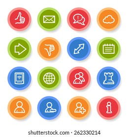 Social media web icons