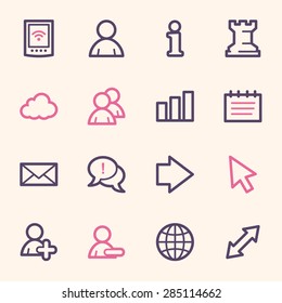 Social media web icons
