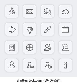 Social media web icons