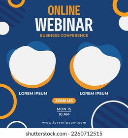 Social media Webinar live webinar post template Instagram post live conference