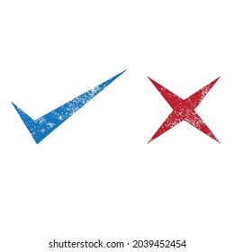 social media yes no icons collection