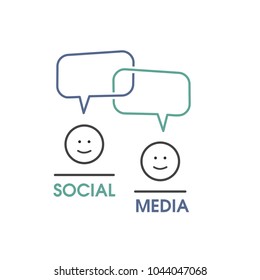 Social medija template for logo
