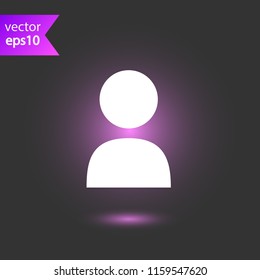 Social member vector icon. Person icon. Social profile avatar sign. Add friend sign. Man icon. Add user. EPS 10 flat symbol