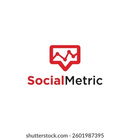 Social Metric Logo Design Symbols
