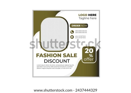 SOCIAL MIDEA FASHION DESIGN VECTOR SIMPLE