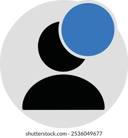 Social Midea Icono Vector Blanco y Negro