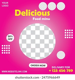 Social midia delicious food minu