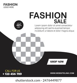 Social midia fashion sale poster design 