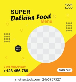 SOCIAL MIDIA SUPER DELICIUS FOOD 