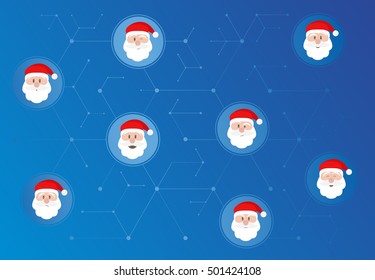 Social Netowrk Santa Claus