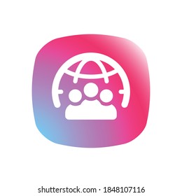 Social Network - App Icon Button