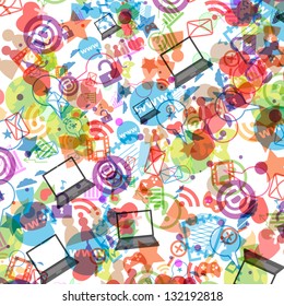 Social network background