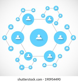 Social network background