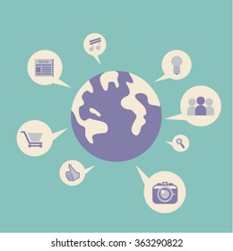 social network background
