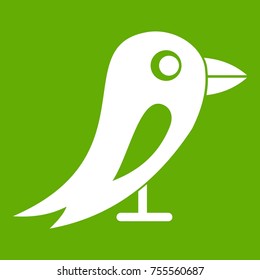 Social network bird in simple style isolated on white background vector illustration
