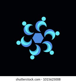 social network business logo