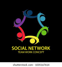 social network business logo