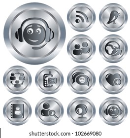 Social network button set