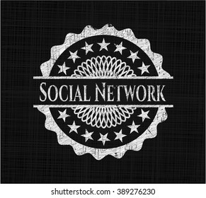 Emblema de pizarra de redes sociales