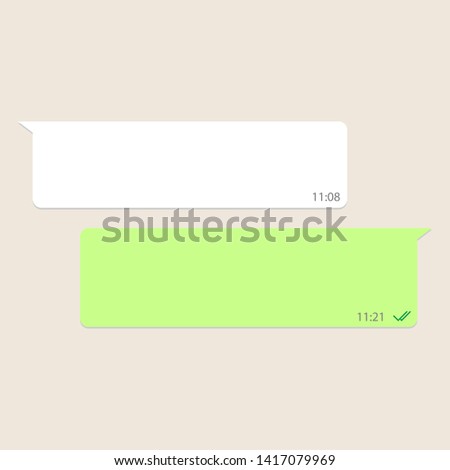Social network chat speech bubble