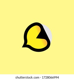Social network Chat vector logo