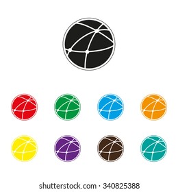 Social network - color vector icon