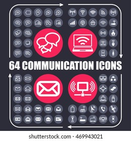 Social network communicate icons