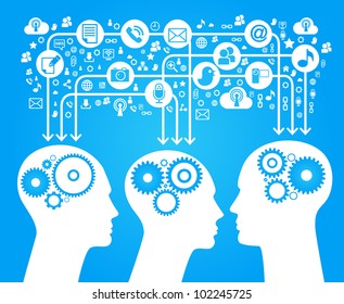 social network, communication in the global computer networks