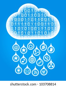 social network, communication in the global computer networks.  File is saved in AI10 EPS version. This illustration contains a transparency