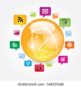 social network, communication in the global computer network