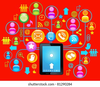 social network, communication in the global computer networks.
