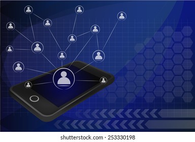 soziales Netzwerk, Kommunikation in globalen Smartphone-Netzen