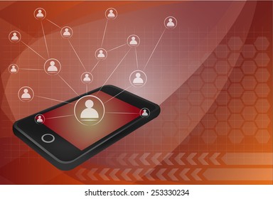 social network, communication in the global  smart phone networks