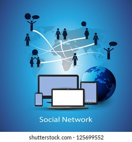 Social Network Concept