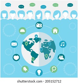 social network concept