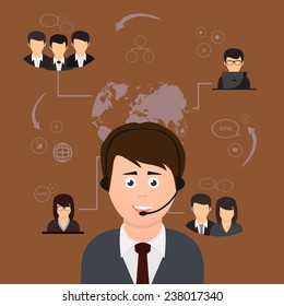 Social network concept