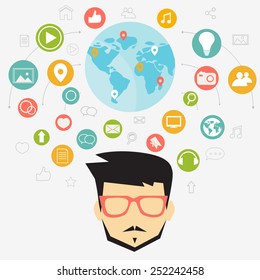social network concept