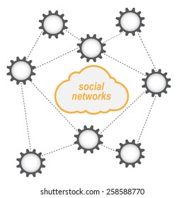 Social network concept.