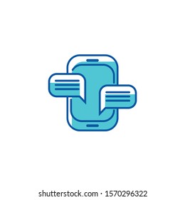 Social network concept. Blank template. Chatting and messaging. SMS messages sending. Vector modern chatting window. Chating and messaging concept. Social network concept. Chating messaging concept