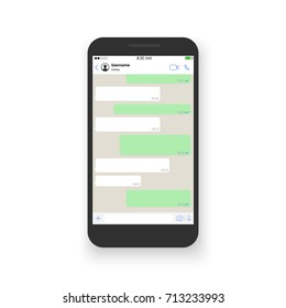 Social network concept. Blank template. Messenger window. Chating and messaging concept. Vector