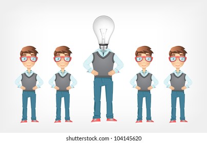Social Network Concept. Grey Gradient Background. Vector EPS 10.