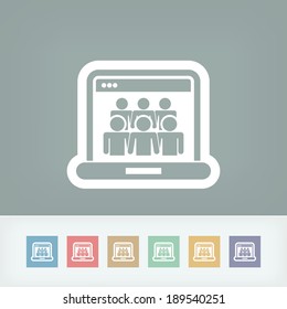Social Network concept icon