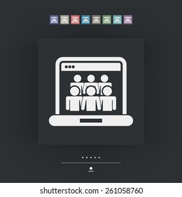 Social Network concept icon