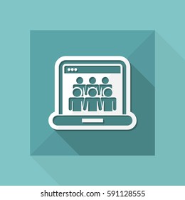Social Network concept icon
