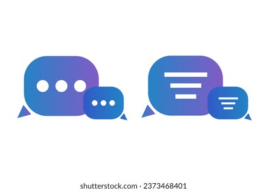 social network concept and message icon set