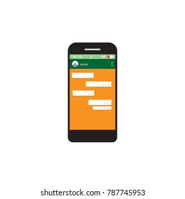 Social network concept. Modern chatting windows vector illustration eps 10