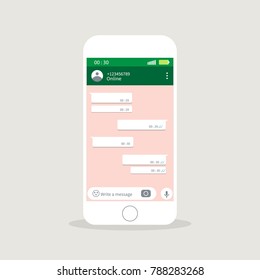 Social network concept. Modern chatting windows vector illustration eps 10