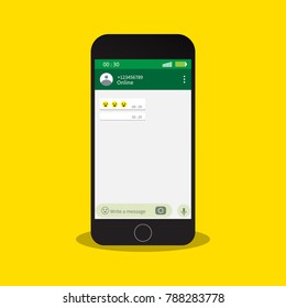 Social network concept. Modern chatting windows vector illustration eps 10