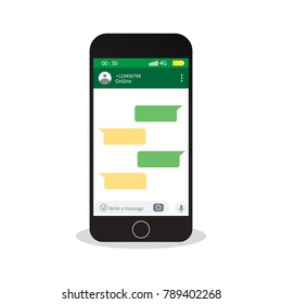 Social network concept. Modern chatting windows vector illustration eps 10