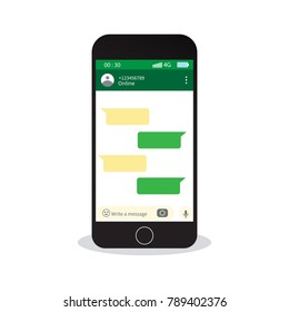 Social network concept. Modern chatting windows vector illustration eps 10